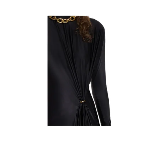Crewneck Gathered Dress