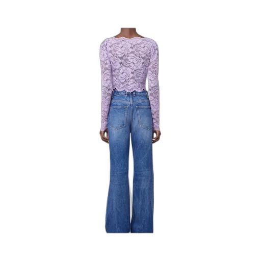 Lace Lavender Crop Top
