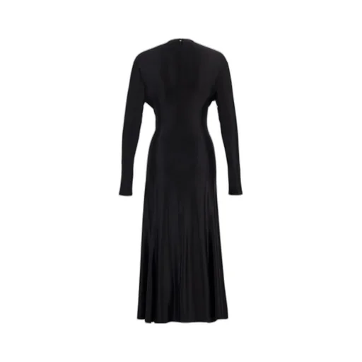 Crewneck Gathered Dress
