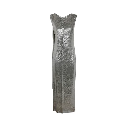 Metallic Effect Sleeveless Dress