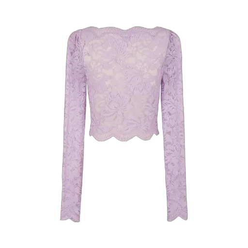 Lace Lavender Crop Top
