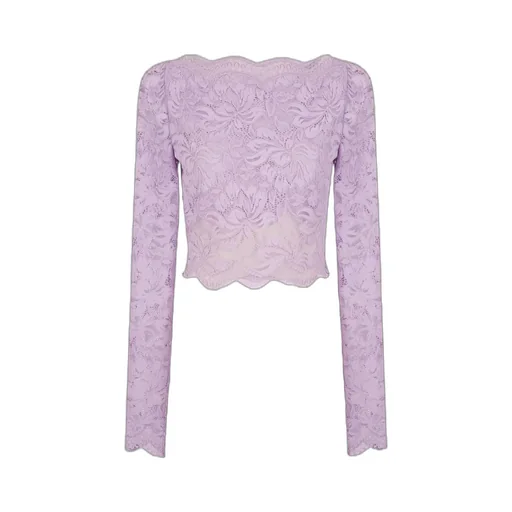 Lace Lavender Crop Top