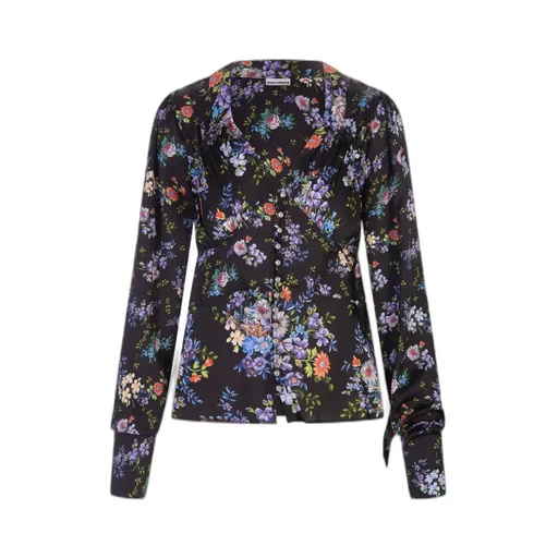 Floral Printed V-Neck Blouse