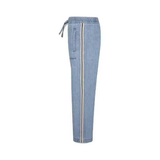 Chambray Logo Printed Track Pants