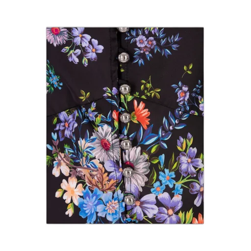 Floral Printed V-Neck Blouse