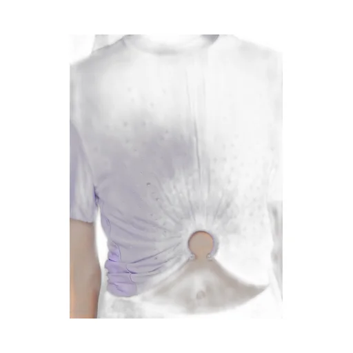 Piercing Embellished Cropped T-Shirt