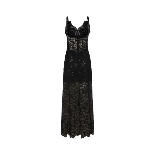 Lace Detailed Sleeveless Maxi Dress