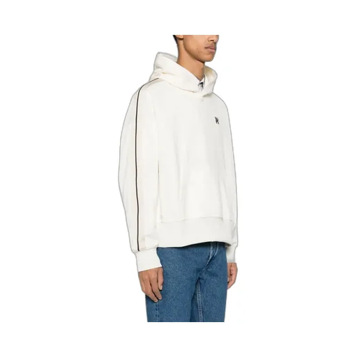 Monogram-Embroidered Drop Shoulder Track Hoodie