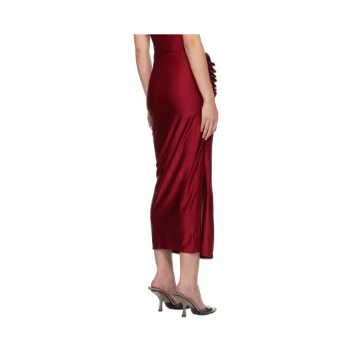 Jersey Gathered Maxi Skirt