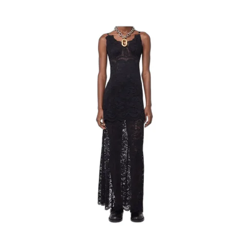 Lace Detailed Sleeveless Maxi Dress