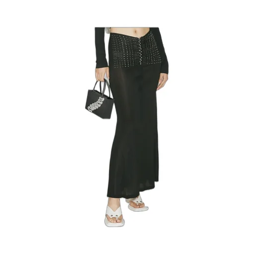 High-Waisted Studded Skirt