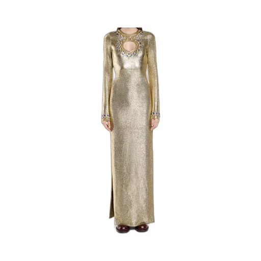 Temporary Crystal-Embellished Maxi Dress