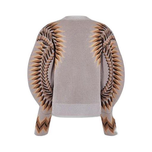 Long-Sleeved Lurex Jacquard Jumper