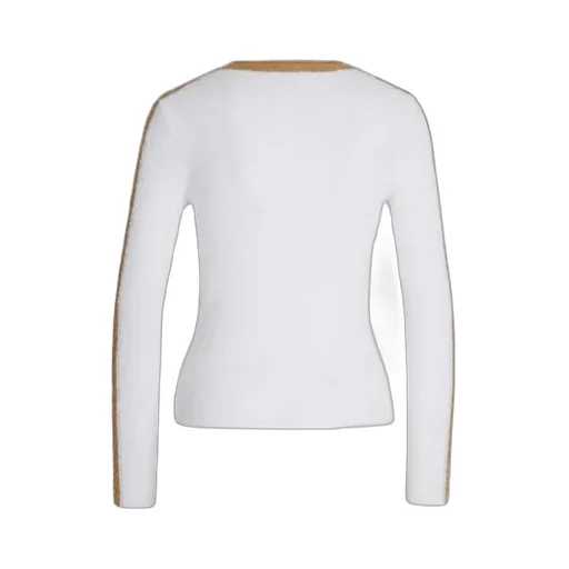 Cut-Out V-Neck Knitted Jumper
