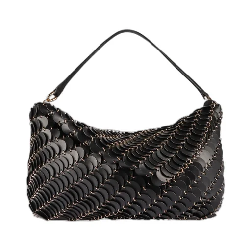 Chainmail Embellished Shoulder Bag