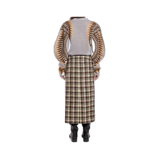 Long-Sleeved Lurex Jacquard Jumper