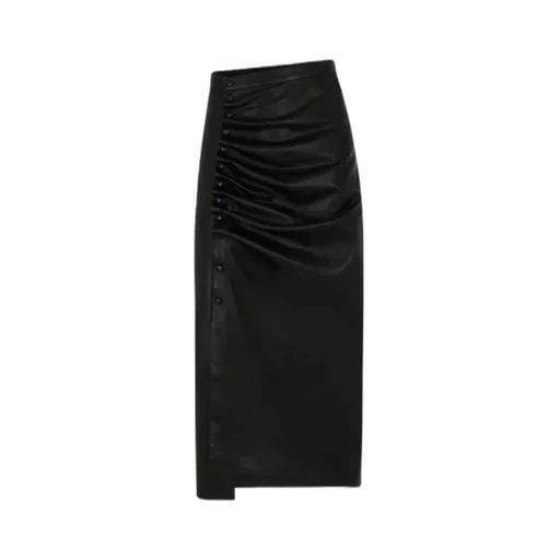 Gathered Detailed Midi Skirt