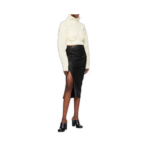 Gathered Detailed Midi Skirt