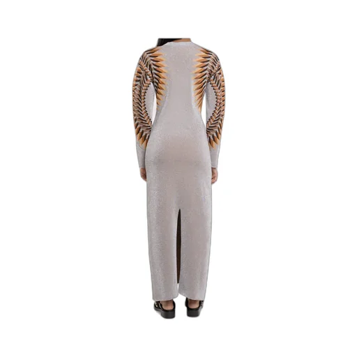 Lurex Jacquard Maxi Dress
