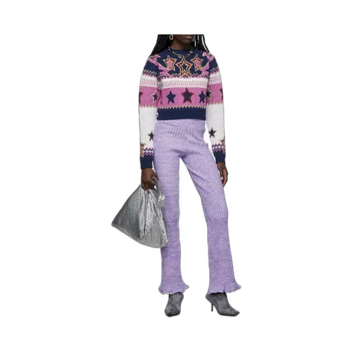 Logo High-Rise Knitted Pants