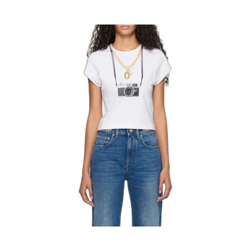 Camera-Printed Crewneck T-Shirt