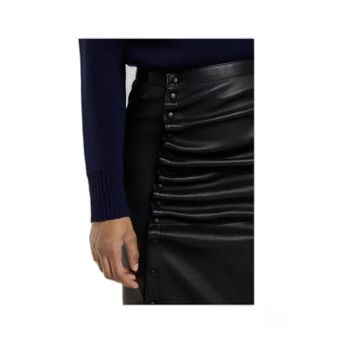 Gathered Detailed Midi Skirt