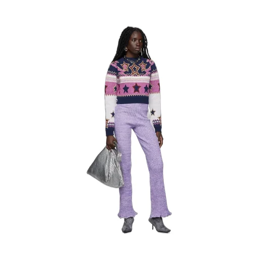 Logo High-Rise Knitted Pants