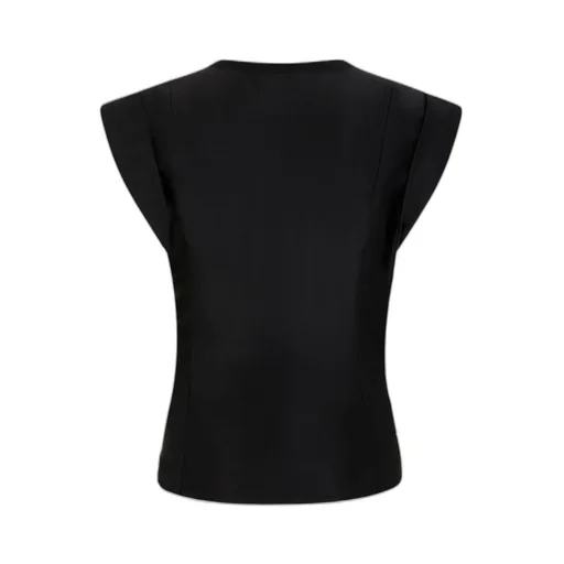 Asymmetric Gathered-Detail Blouse