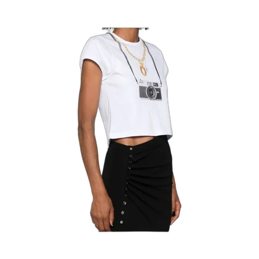 Camera-Printed Crewneck T-Shirt