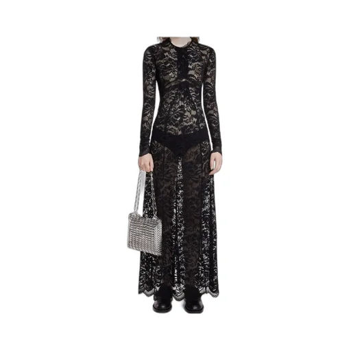 Long Sleeved Lace Maxi Dress