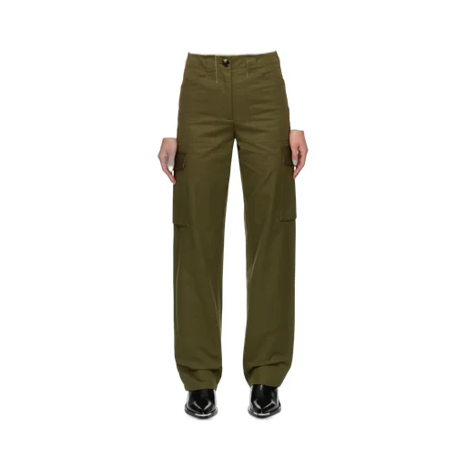 Mid Rise Straight Leg Pants