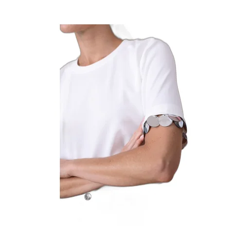 Paillette-Embellished Crepe T-Shirt
