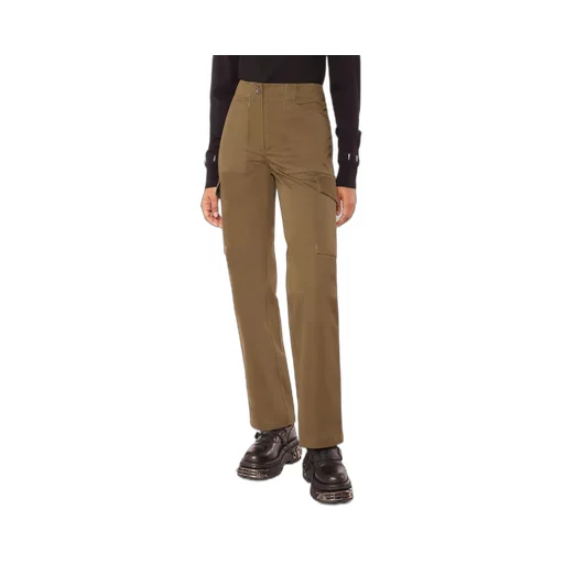 Mid Rise Straight Leg Pants