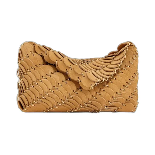 Panelled Chain-Link Shoulder Bag