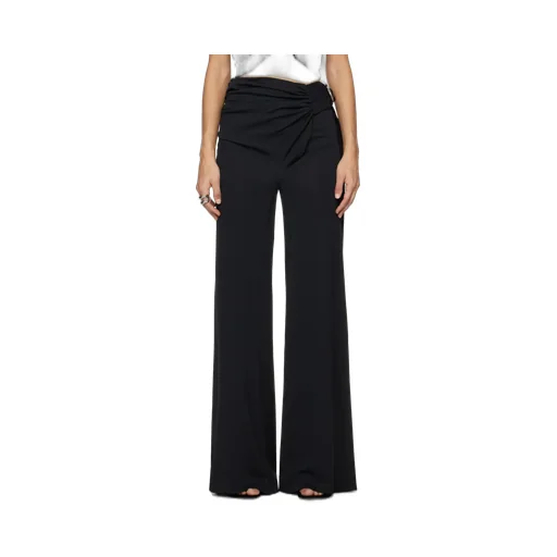 Wraparound High-Rise Palazzo Pants