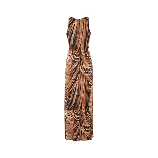 Graphic-Print Jersey Maxi Dress
