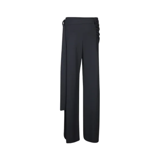 Wraparound High-Rise Palazzo Pants