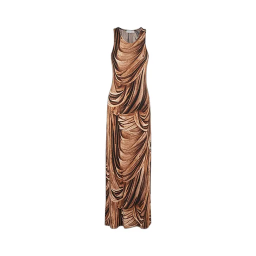Graphic-Print Jersey Maxi Dress