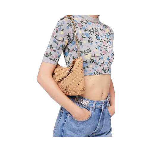 Panelled Chain-Link Shoulder Bag