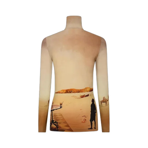 Graphic-Print Long-Sleeve Top
