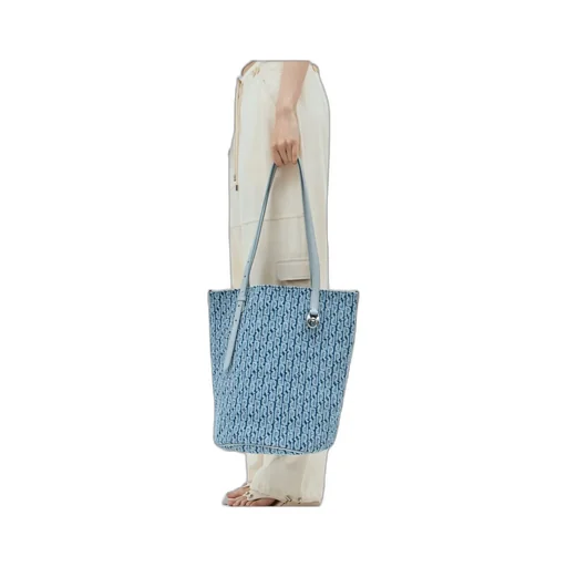 Rabanne Denim Logo Carryall Tote
