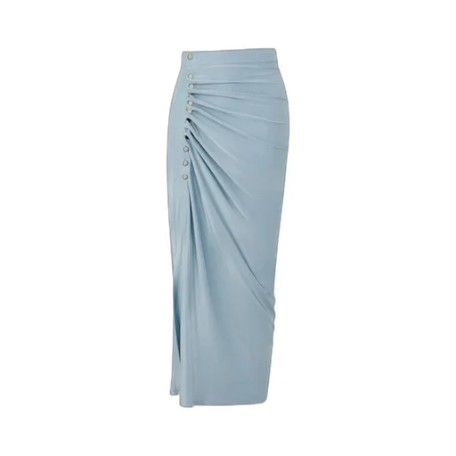 Faded Draped Pression Skirt