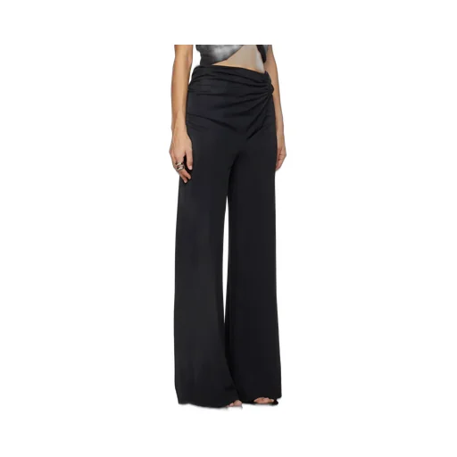 Wraparound High-Rise Palazzo Pants