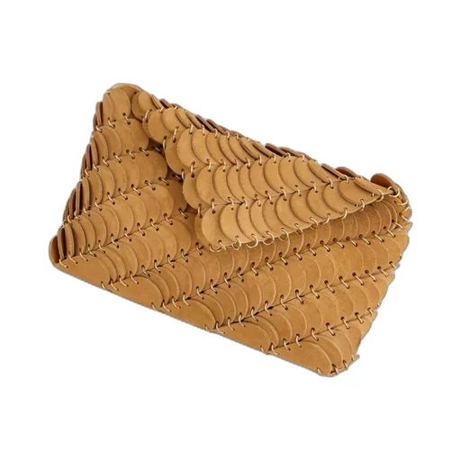 Panelled Chain-Link Shoulder Bag