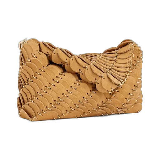 Panelled Chain-Link Shoulder Bag