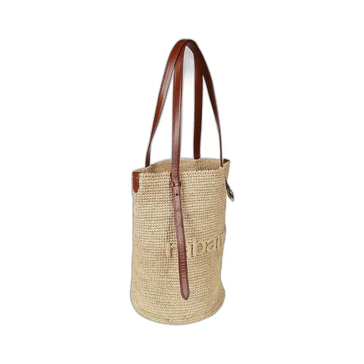 Logo-Embroidered Top Handle Bag