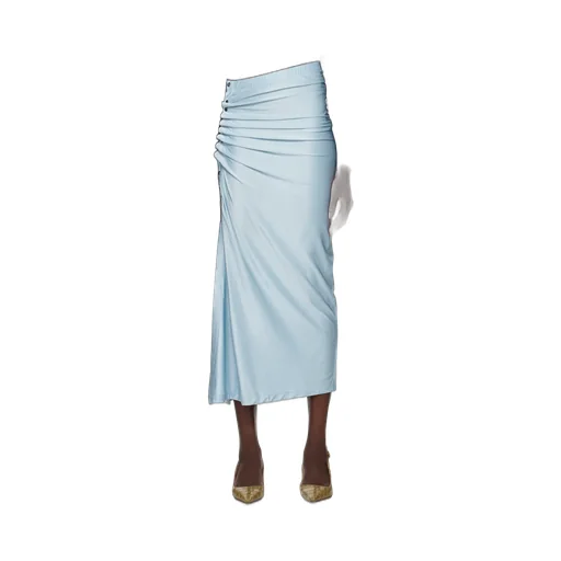 Faded Draped Pression Skirt