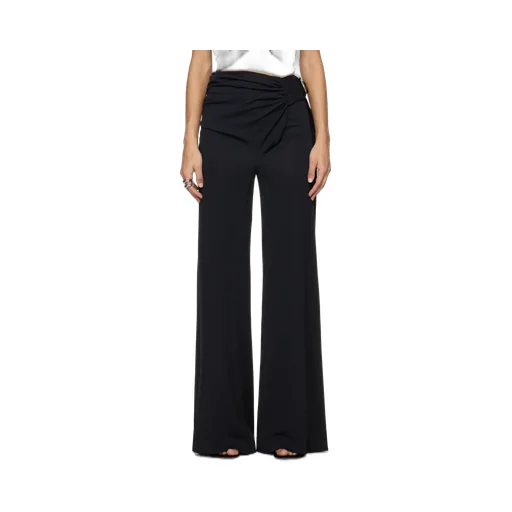 Wraparound High-Rise Palazzo Pants