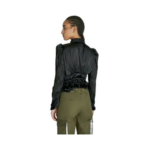 Ruffled High Neck Top