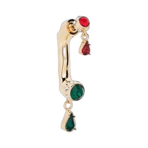 Crystal-Embellished Drop Earring
